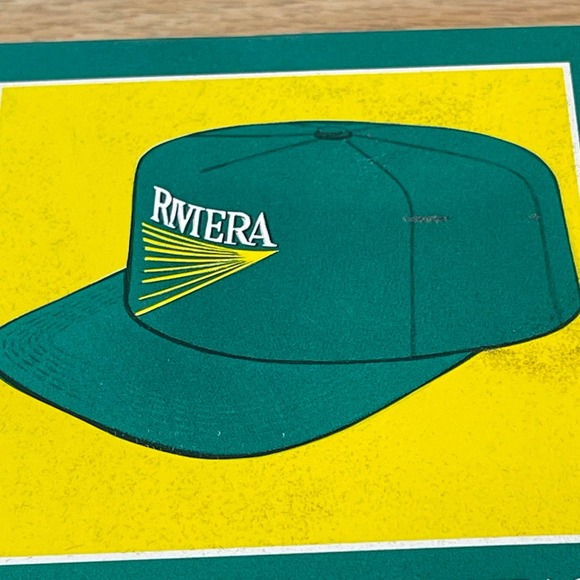 Vintage Trucker Hat Cap Riviera Cigarette Giveaway Snapback USA Original Box NIB - Picture 4 of 6